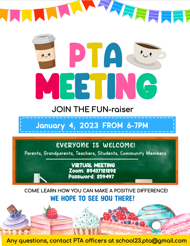 January PTA Meeting